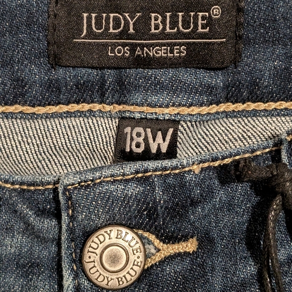 Judy Blue Jeans Women's 18W Skinny Fit High Waist Button Fly Stretch NWT - Picture 5 of 13